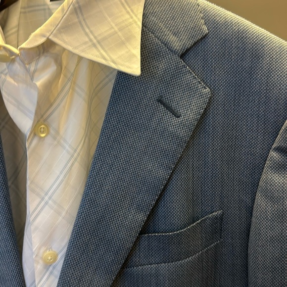 Ermenegildo Zegna Tindari Blue Wool Blazer - Picture 4 of 13